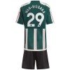 Manchester United Wan-Bissaka 29 Venkovní 2023-24 - Dětské Fotbalové Dresy (S/S)